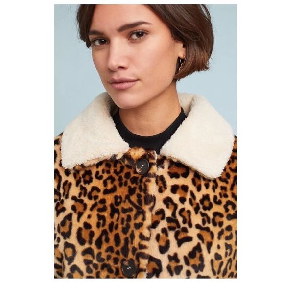 Anthropologie Jakett Leopard Jacket - Picture 7 of 7